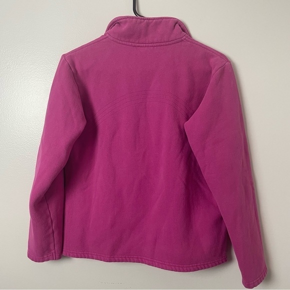 Columbia Zip-Up Sweatshirt – Bright Pink, Size Large - Picture 4 of 9